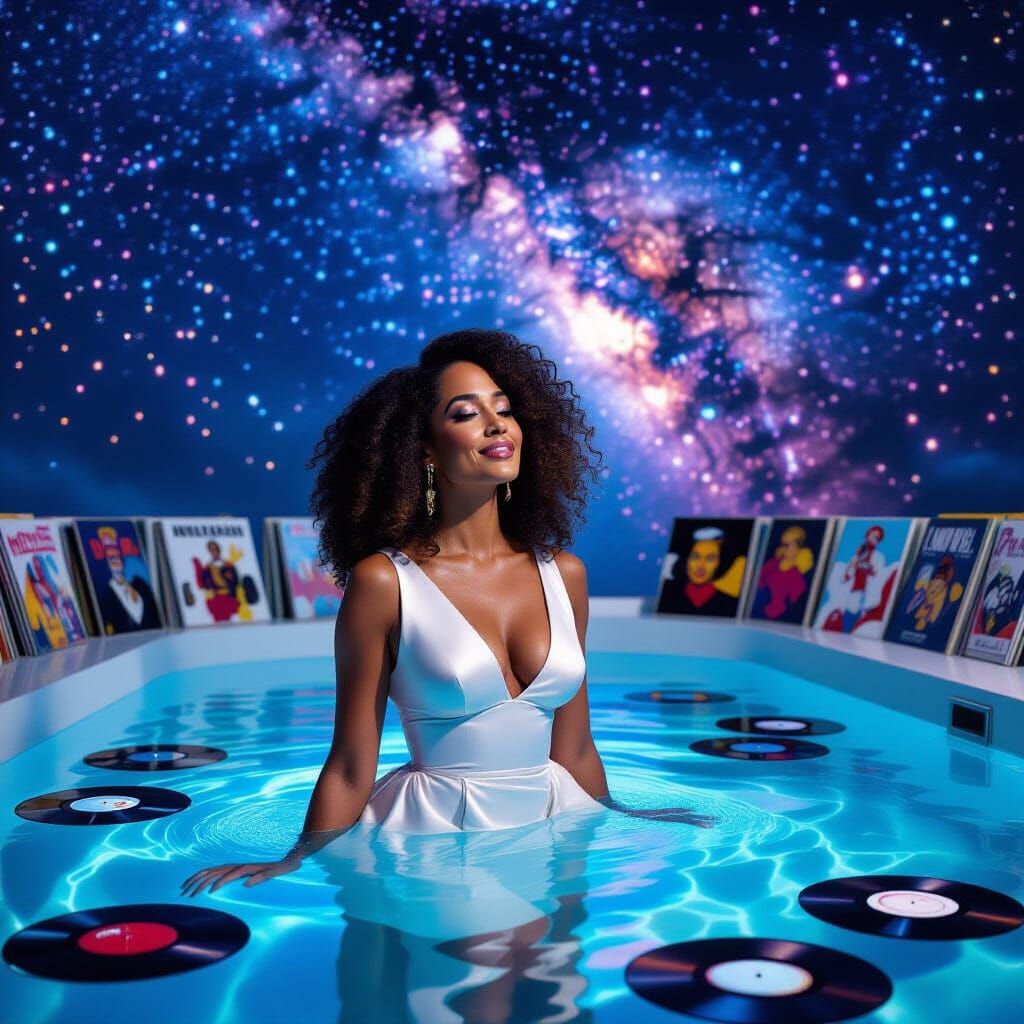 Tracee Ellis Ross in Retro-Futurist Cosmic Scene