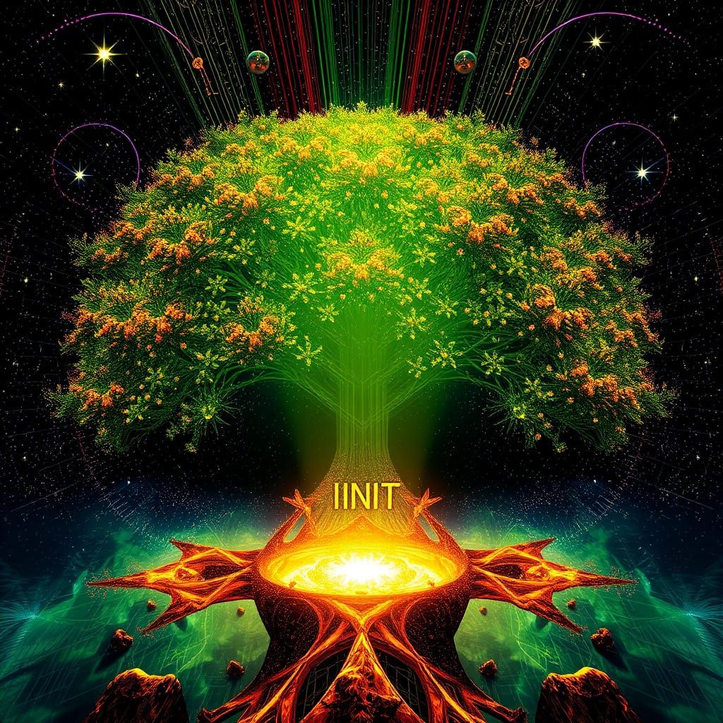 Mystical Light Fractal Dance of Eternal Sound