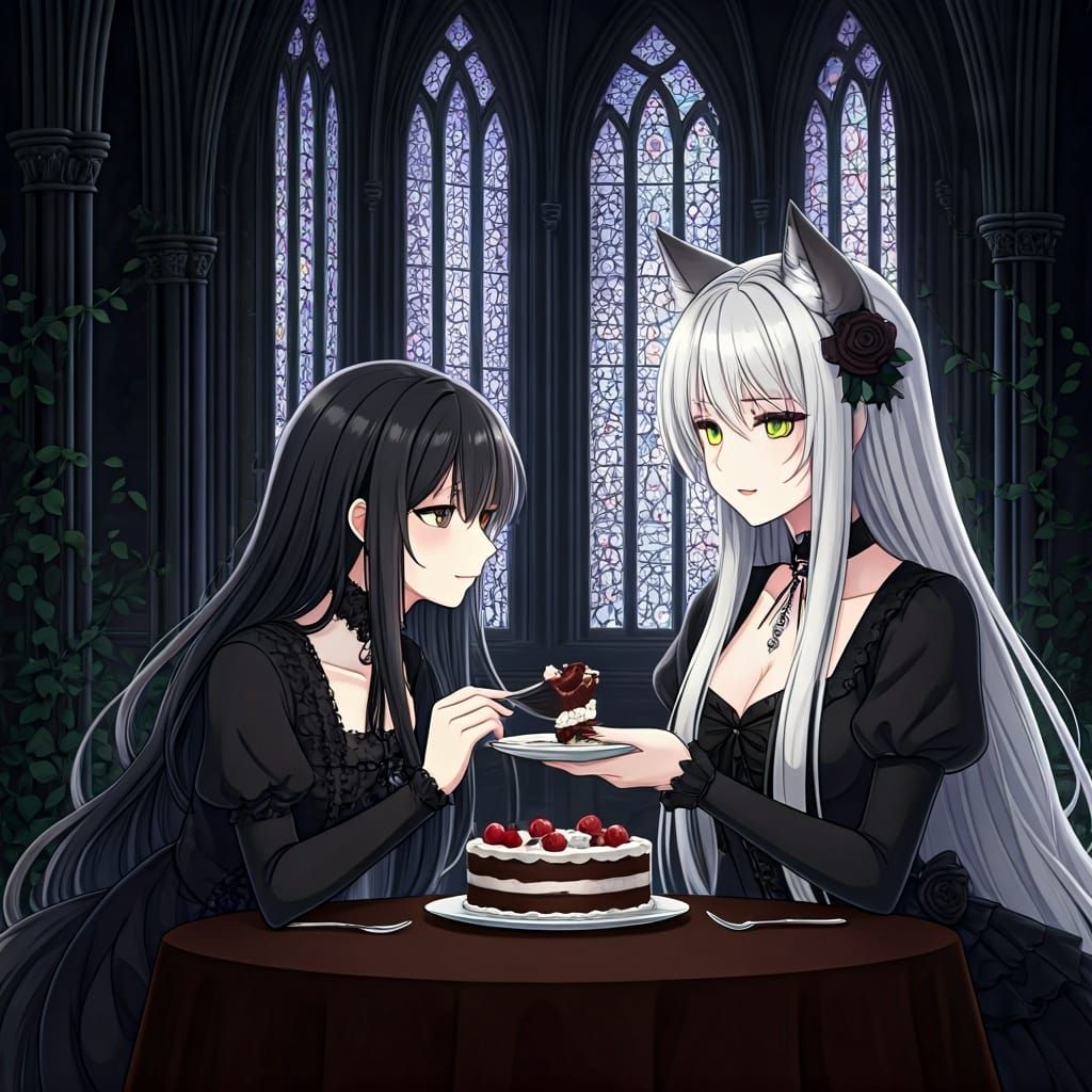 Gothic Wolf-Woman Birthday in Overgrown Cathedral