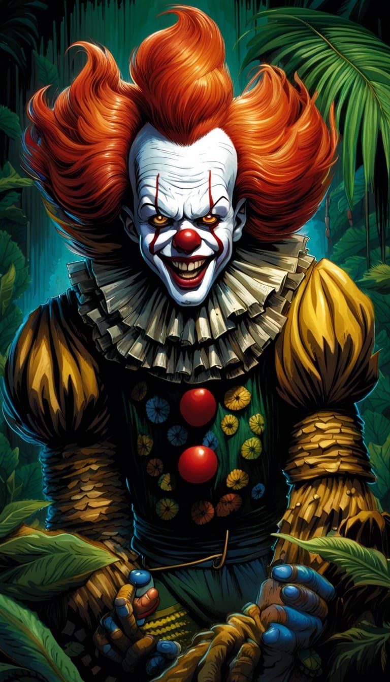 Brazilian Pennywise: Tropical Horror Comic Art