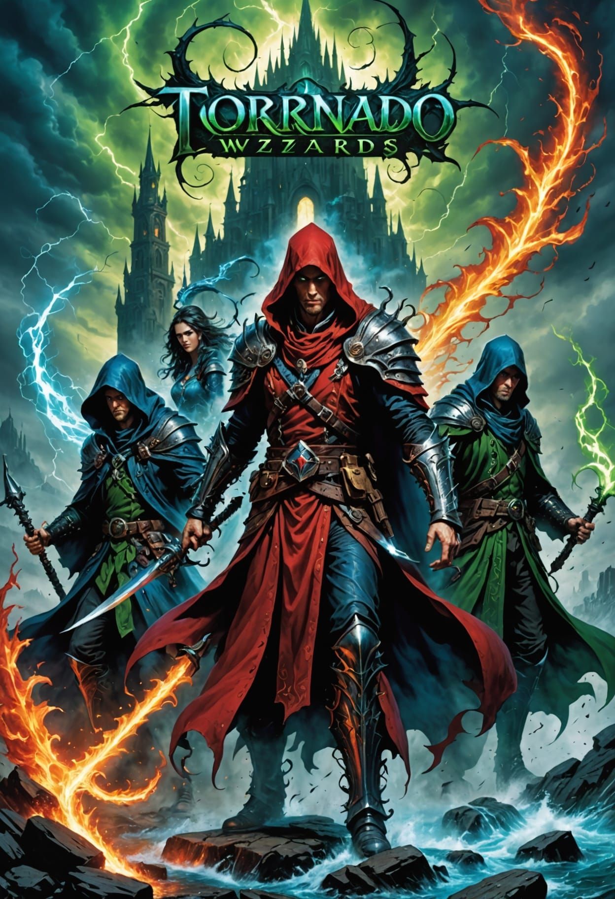 Biopunk Fantasy: Tornado Wizards Conjure Elemental Chaos