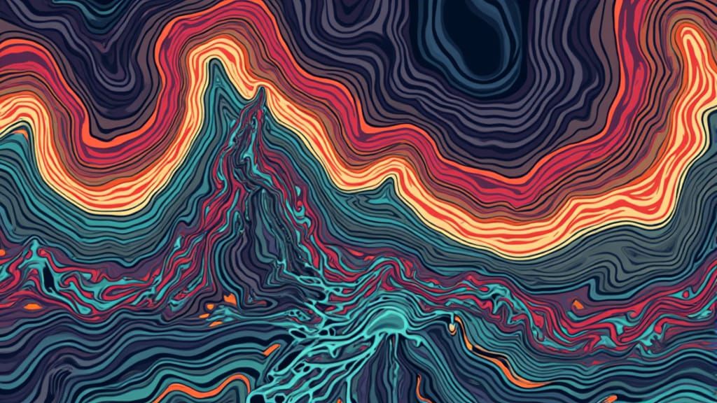 Glitch Art in Datamosh Style