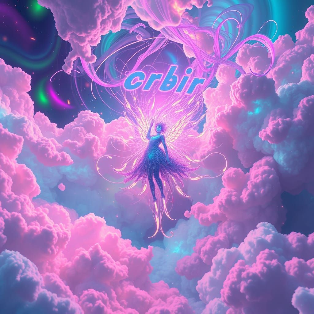 Surreal Nebi Dreamscape in Neon Retro Aesthetic