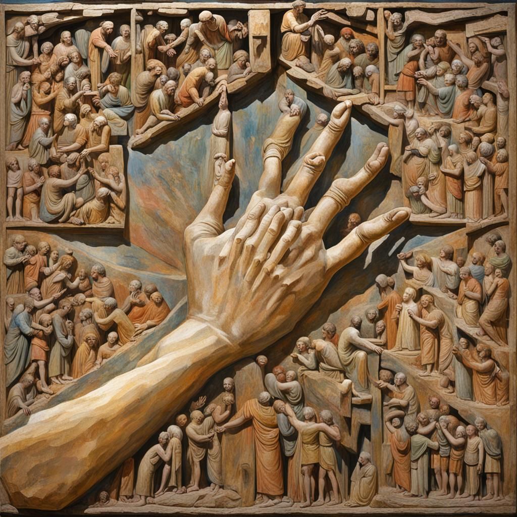Creation of Adam: Hands Reach Across the Void