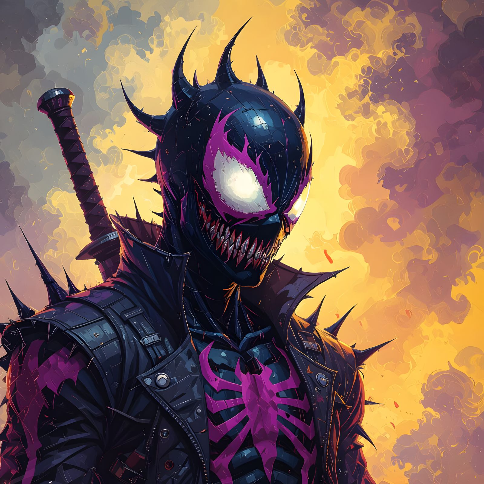 Dark Fantasy Symbiote Concept Art in Unreal Engine Style