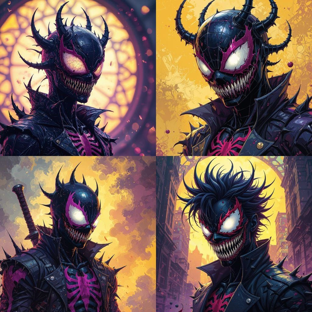Dark Fantasy Concept Art of Punk Symbiote