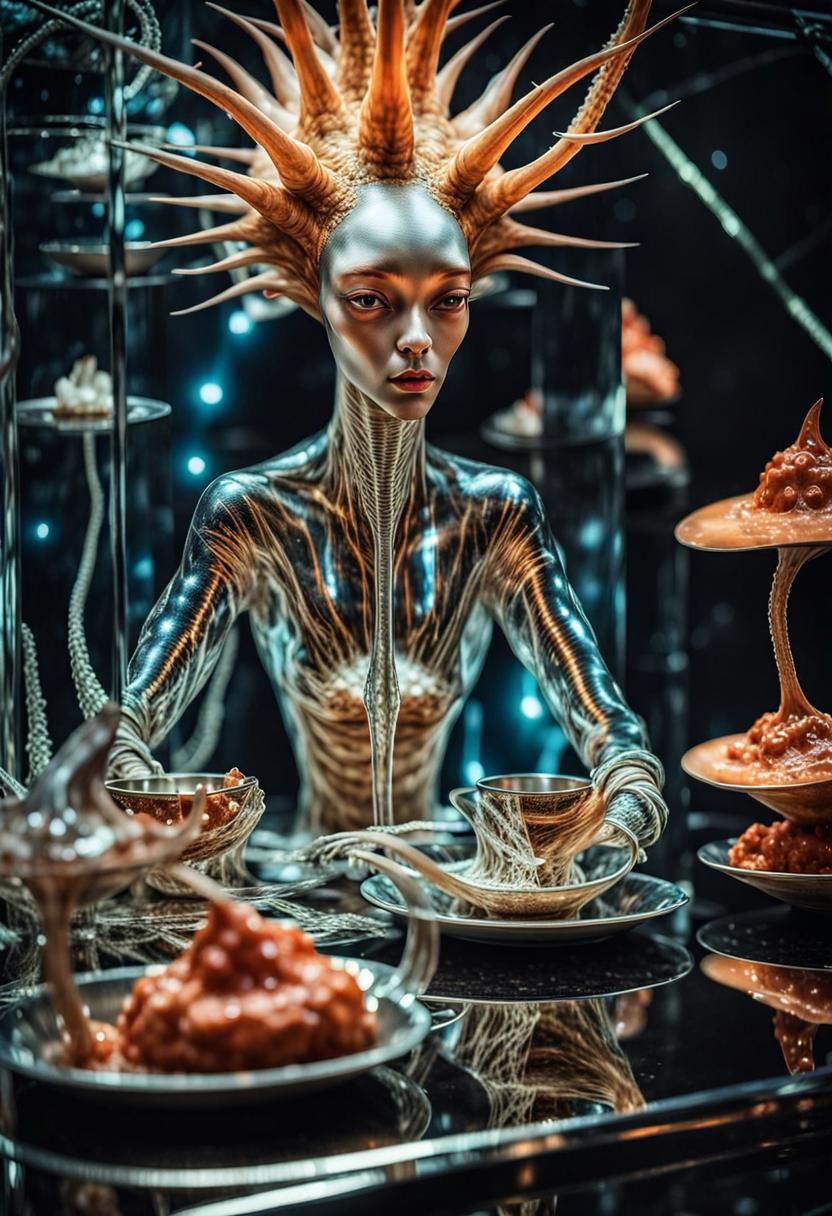 Expressive Aliens and Pets in Bizarre Magical Landscape