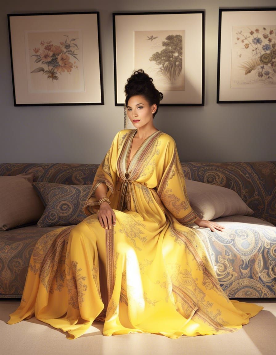 Yellow caftan