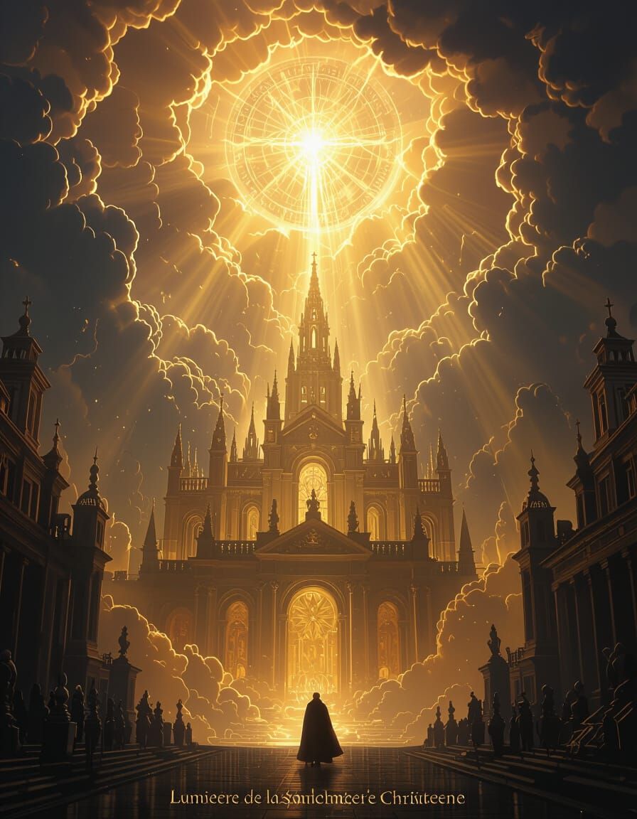 Divine Christian Light: Epic Digital Matte Painting