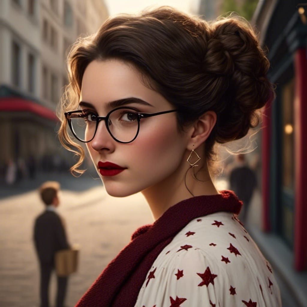 Beautiful Woman Portrait in Hyperrealistic Style