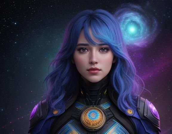 Holographic Astral Cosmic Illustration by Pablo Amaringo