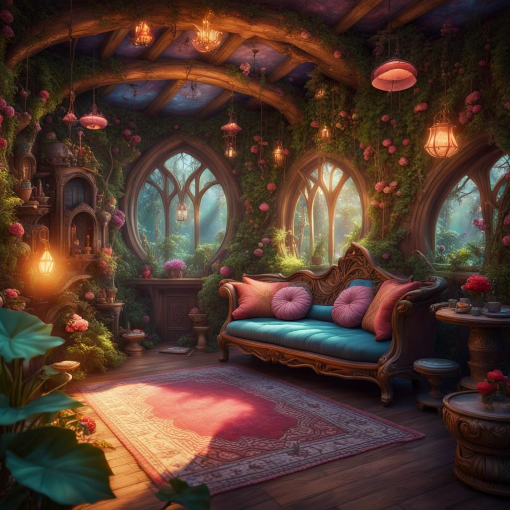 Seraphina & Calian's lounge room