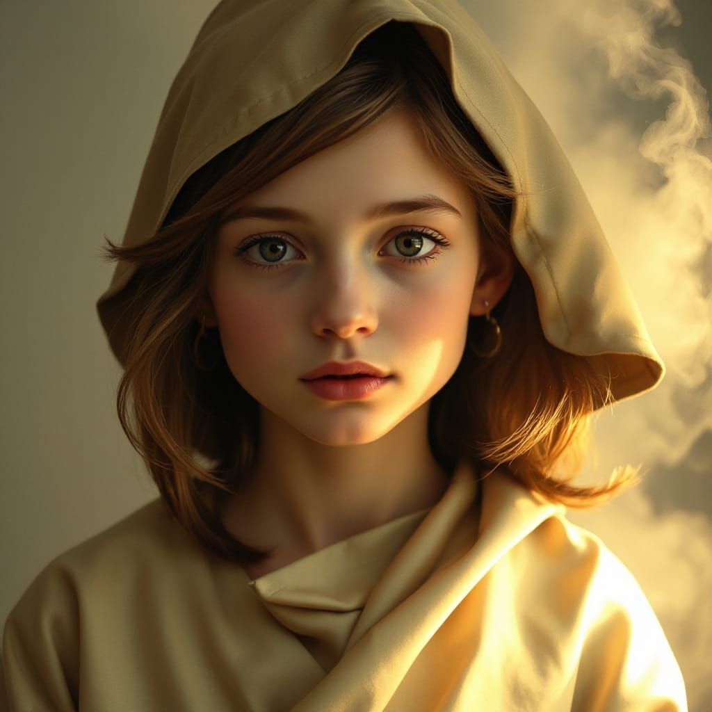 Gnome Woman in Art Nouveau Style