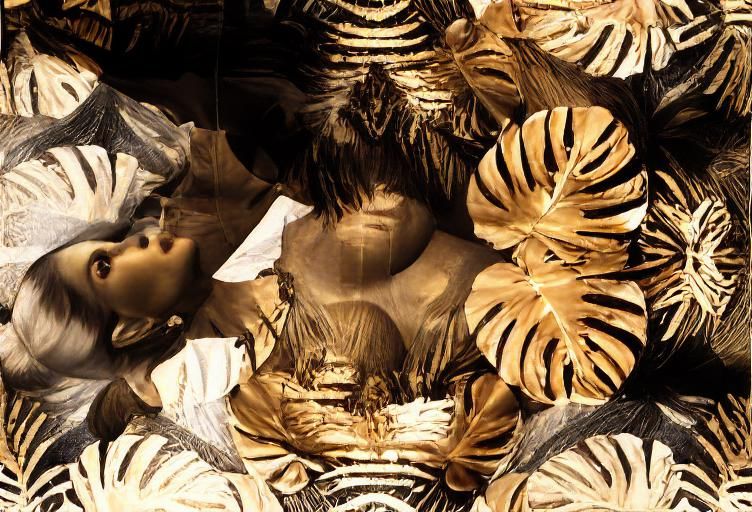 Woman in Golden Armor Dancing at Temple