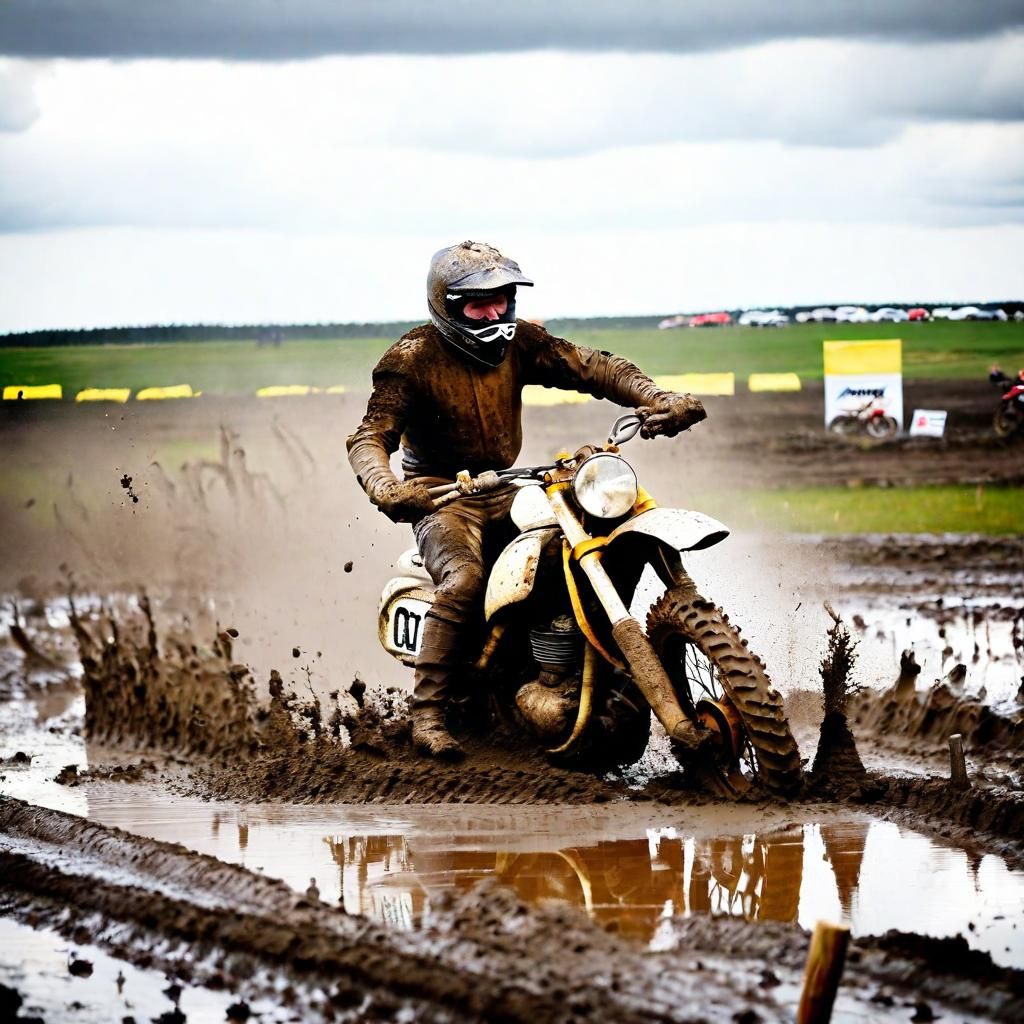 Motorcycle Mud Race on Gotland