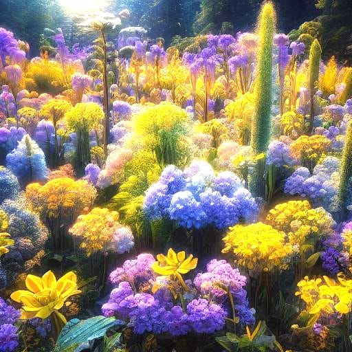 Cubist Flowers with Scintillating Vibrations