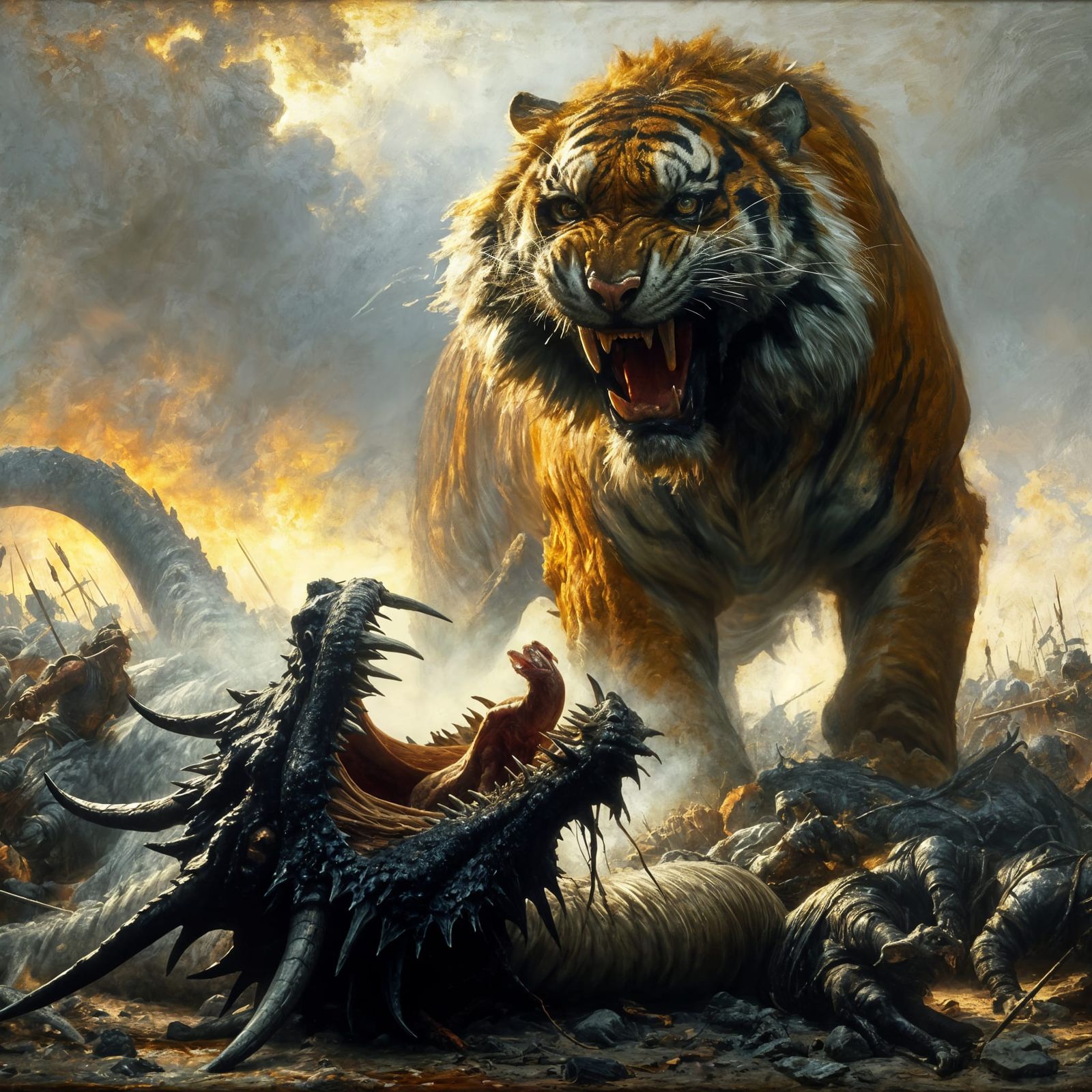 Tenebrism Tiger Dominates Frenzied Battlefield