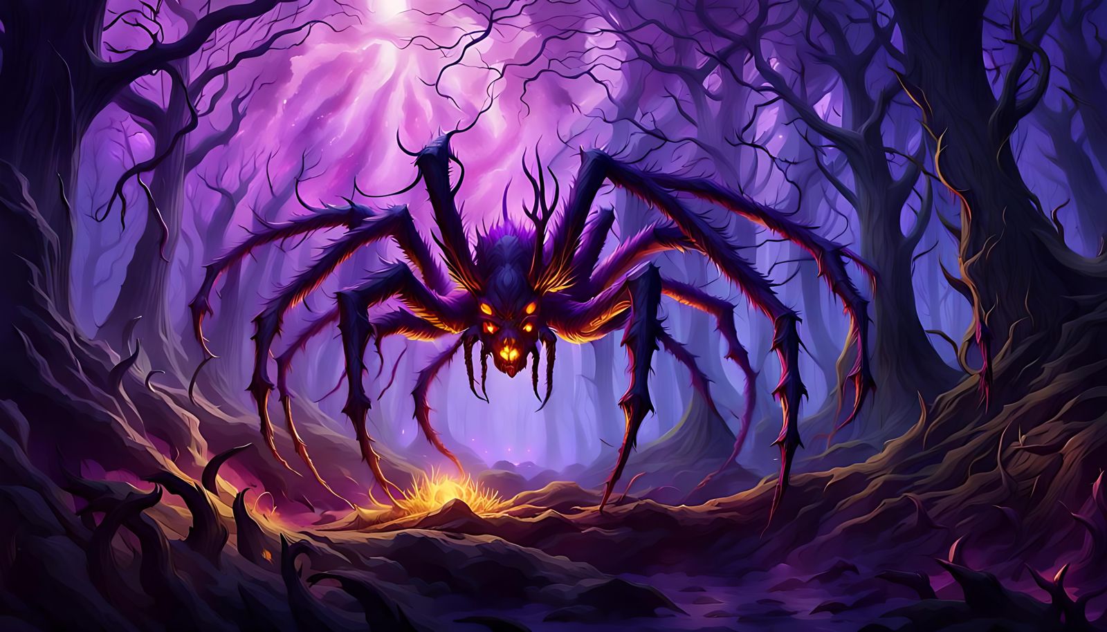 Firespider: Dark Fantasy Concept Art
