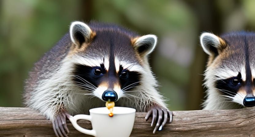 Raccoon Coffee Meme