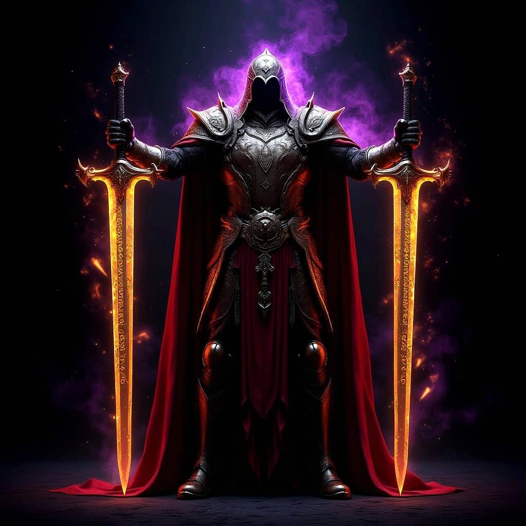 Epic Dark Fantasy Paladin Masterpiece