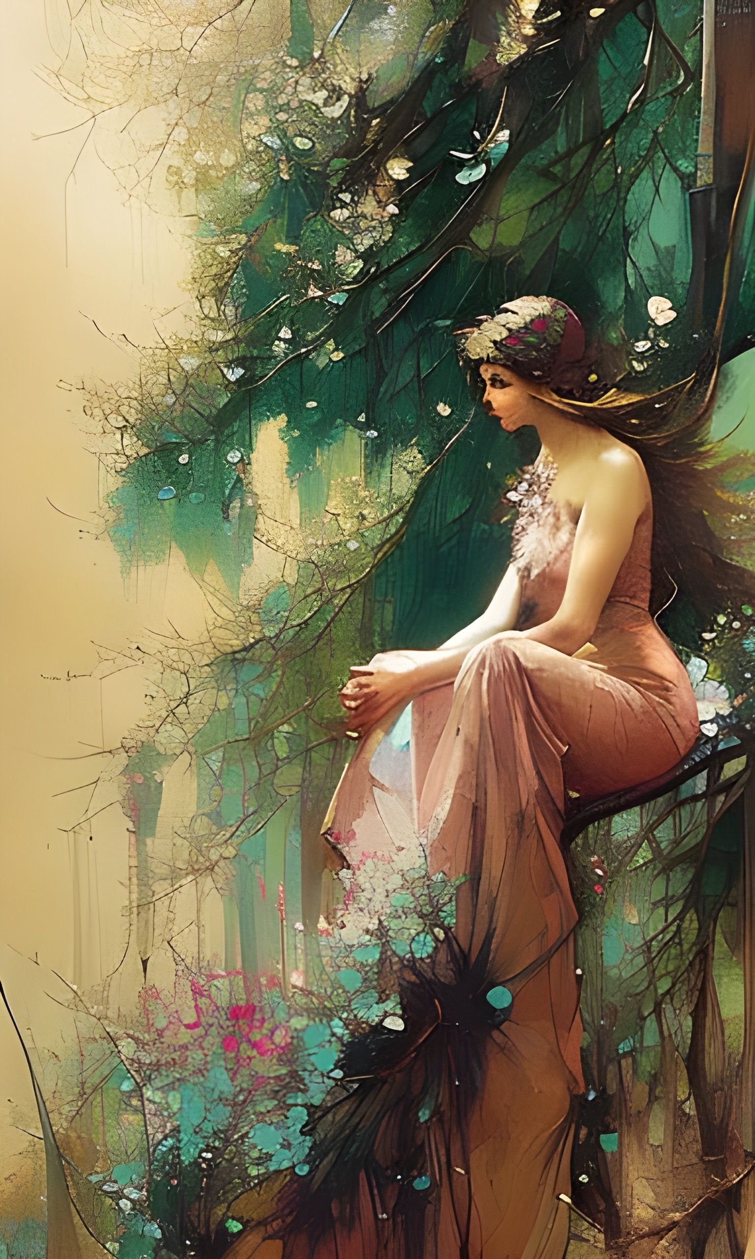 Think of All the Beauty still left around you and be Happy - Anne Frank