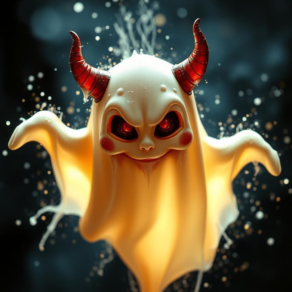 Cute Devilish Ghost on the Haunt