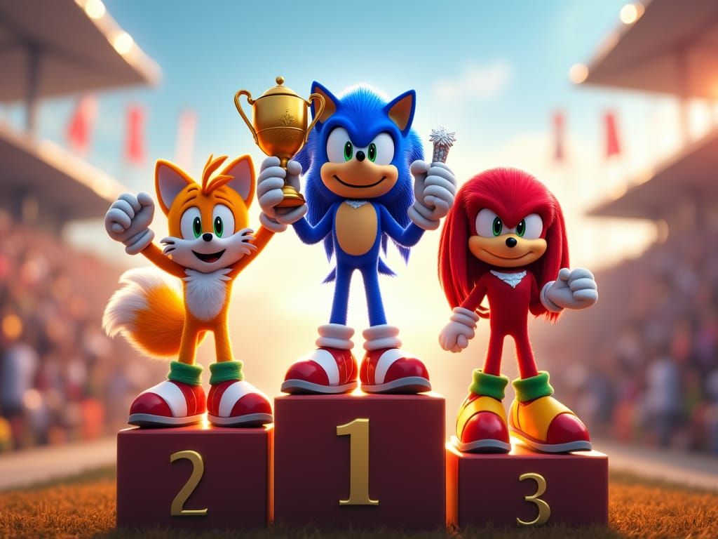 Sonic and Friends Celebrate Victory in Cinematic Glory