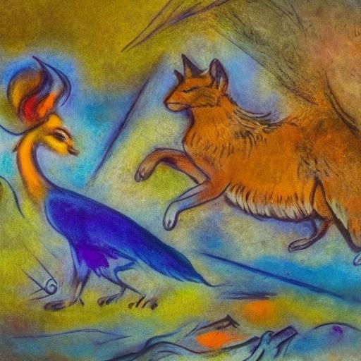 Dreamlike Desert Scene with Caracal in Magical Realism