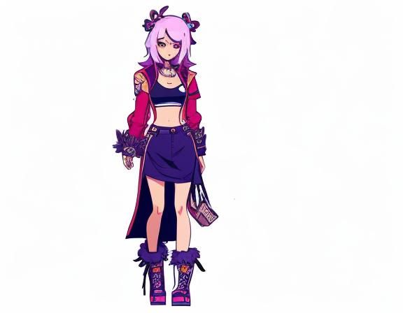 Cute European Girl Character Design