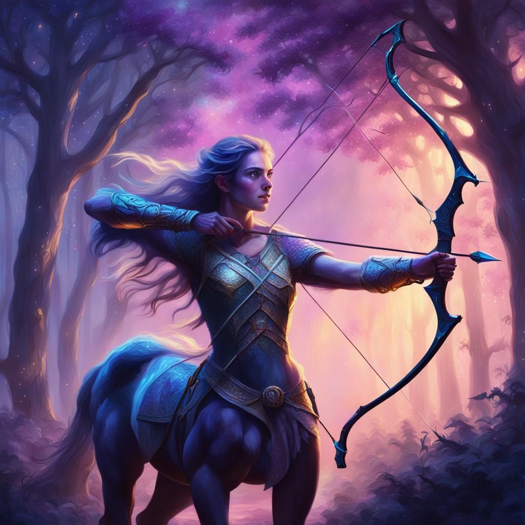 Centaur woman with arrow and bow