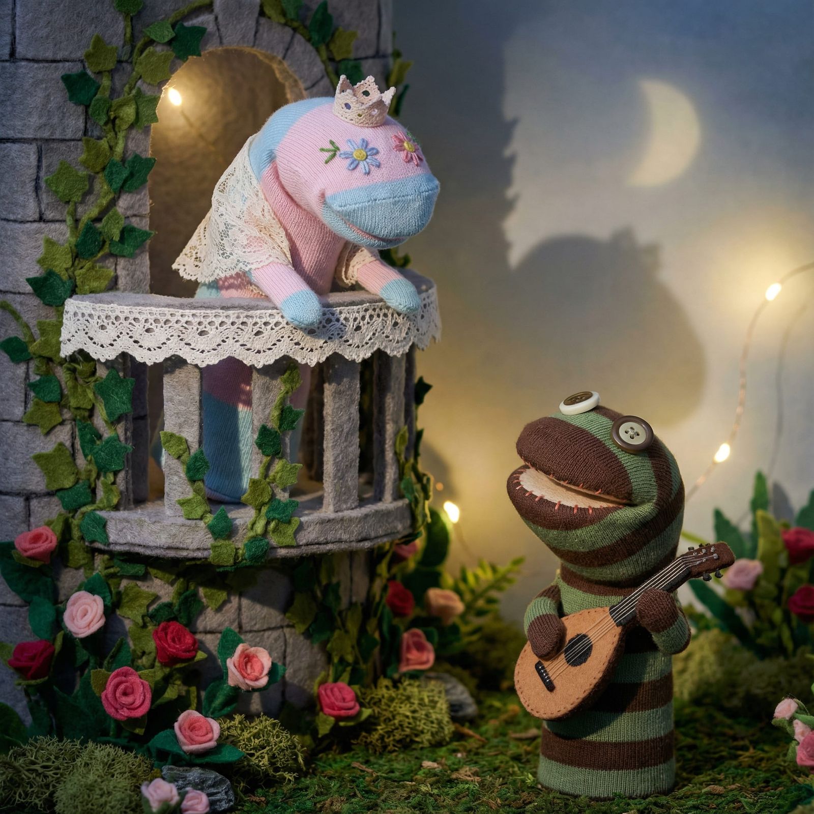 Romeo and Juliet Balcony Scene as Sock Puppets