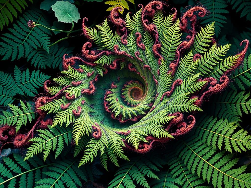 Fractals Unfold in a Serene Natural Landscape