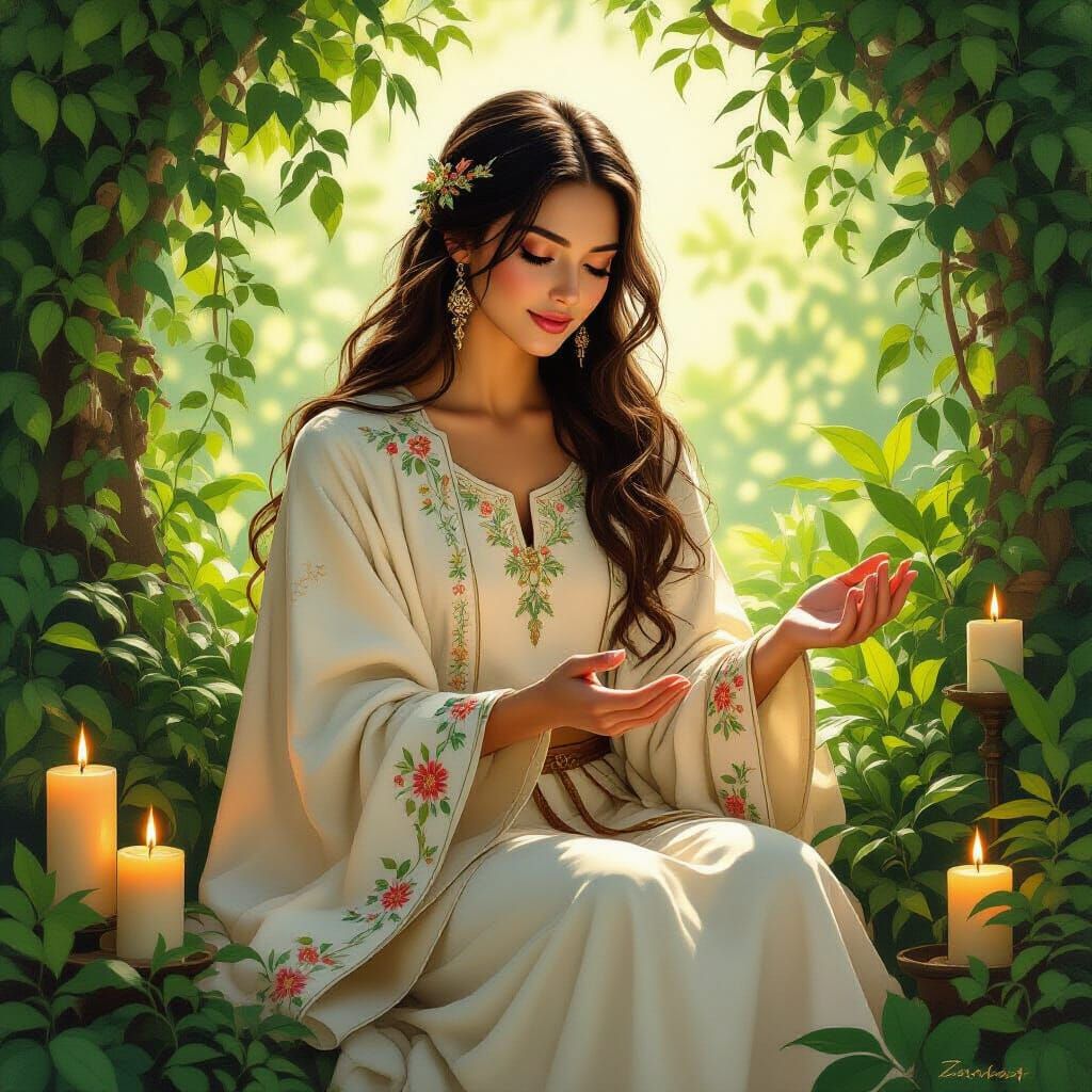 Compassionate Healer in Golden Light