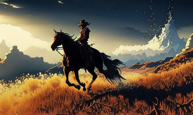 Riding into the night