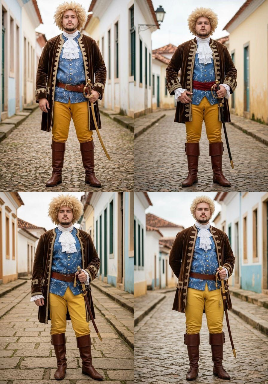 18th Century Mixed Race Officer in Olinda, Brazil