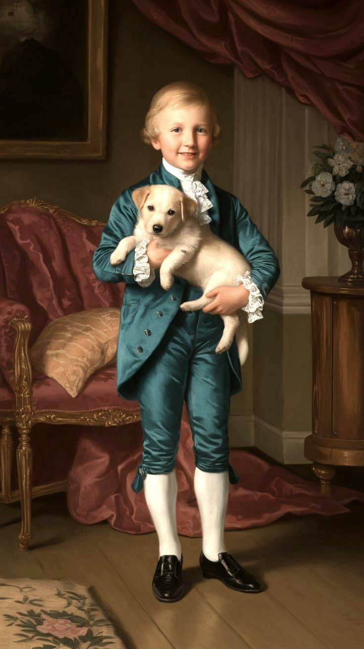 A Young Nobleman with a Cherished Companion