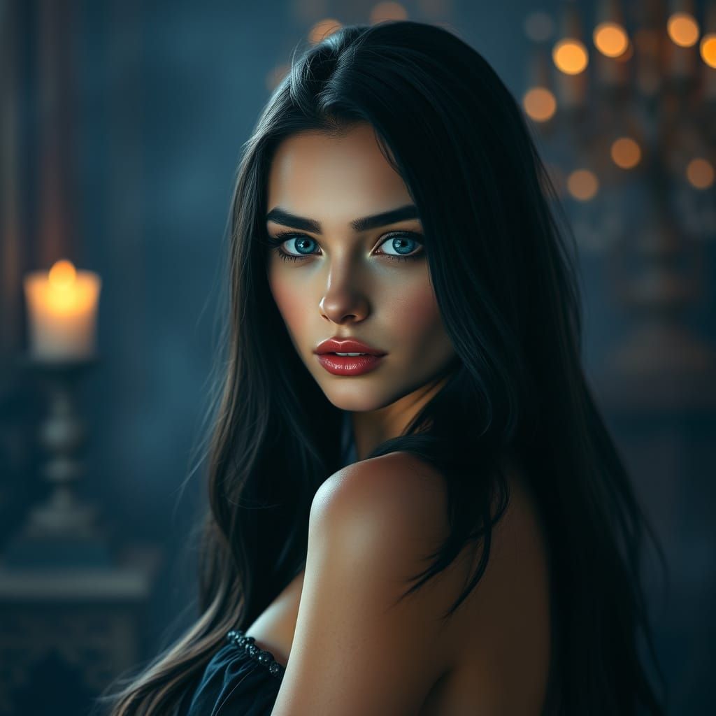 Ethereal Beauty in Cinematic Splendor