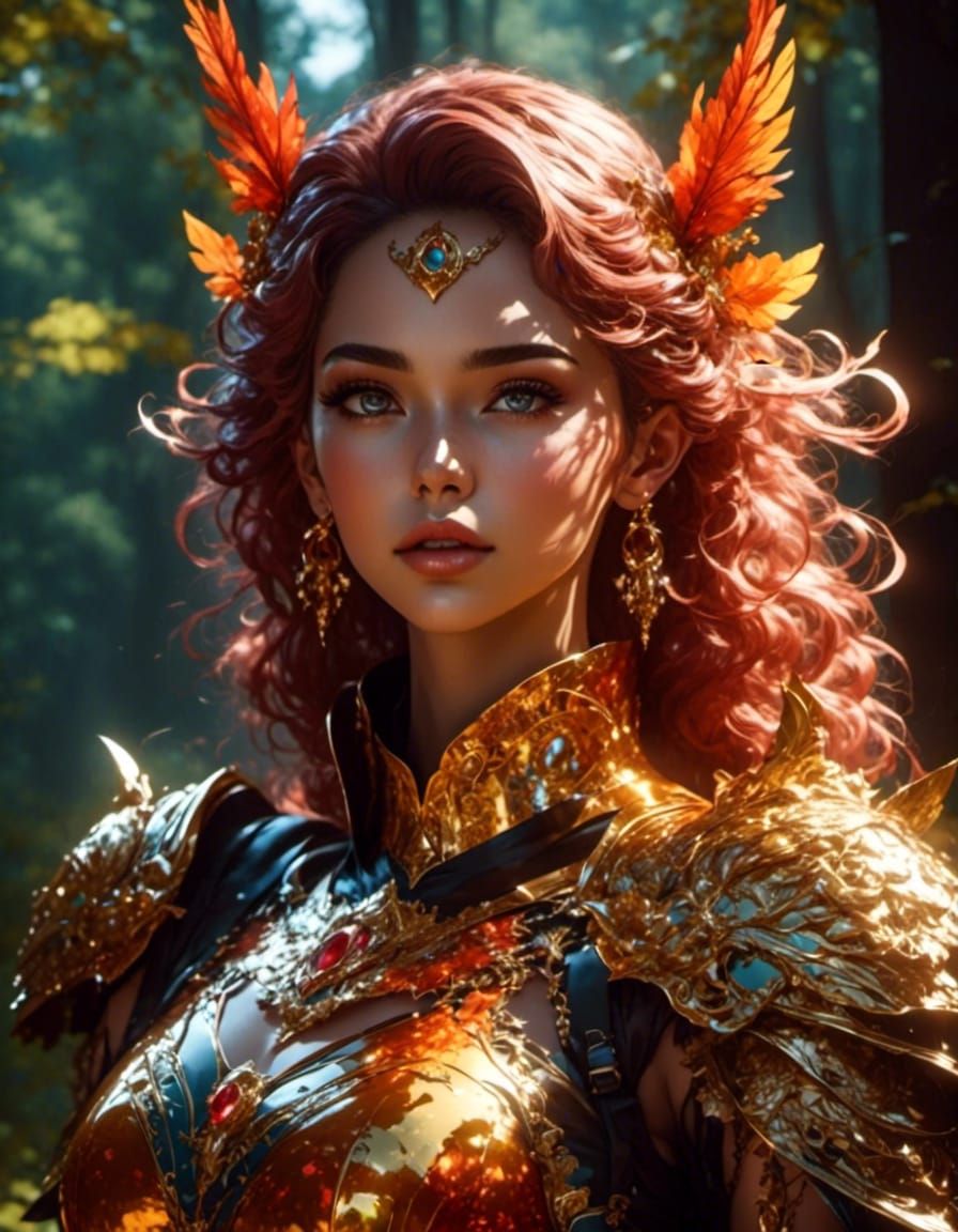 Epic Ranger Portrait in 3D Anime Realism