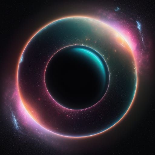 Cosmic Dreamscape in Neon Hues