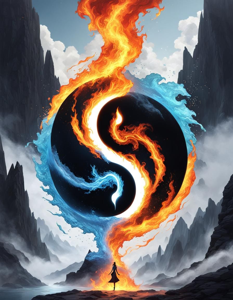 Red Flames - Blue Flames