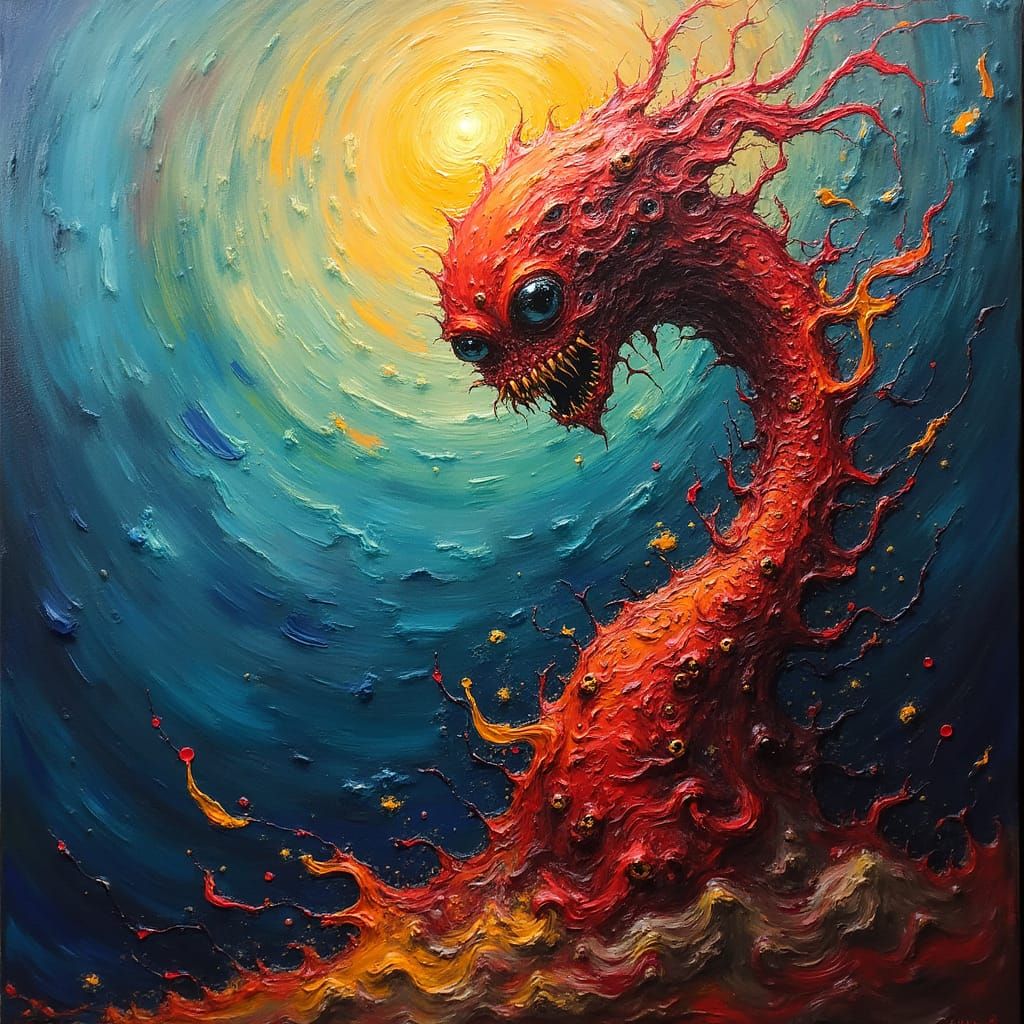 Alien Emergence: An Expressionist Nightmare