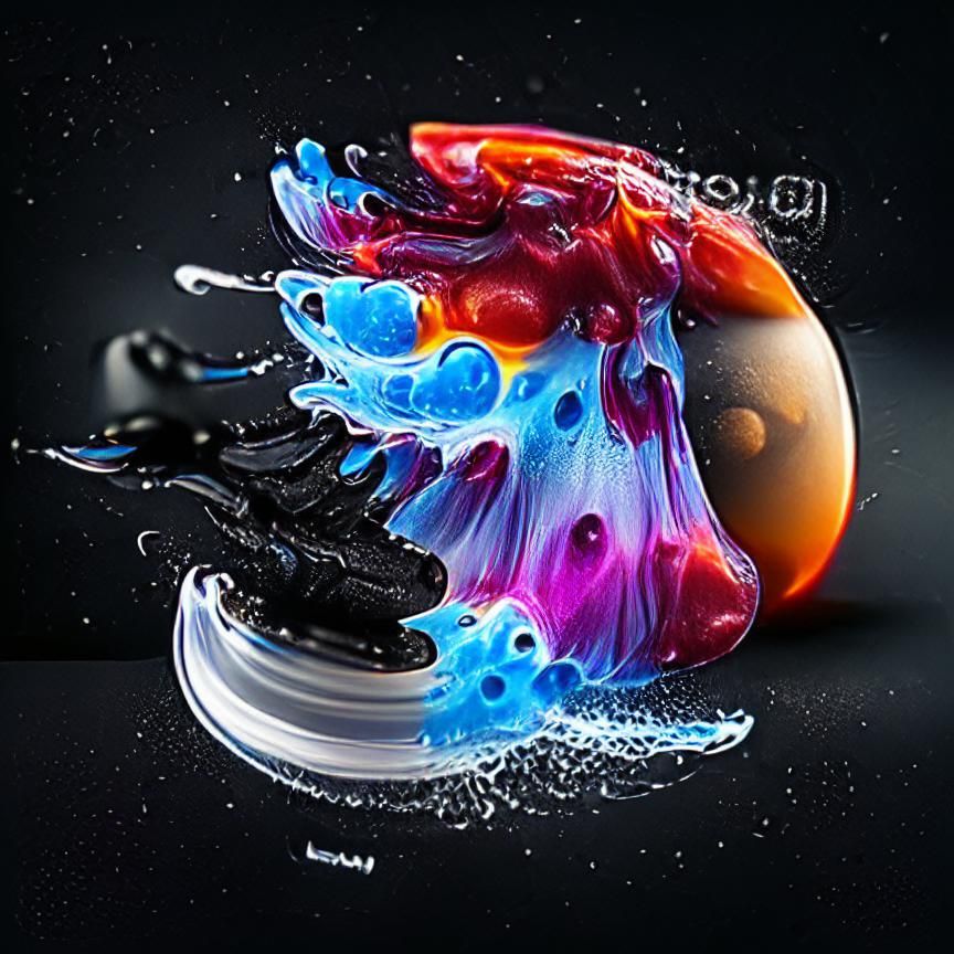 Spaceship Attacks Planet in Colorful 3D Render