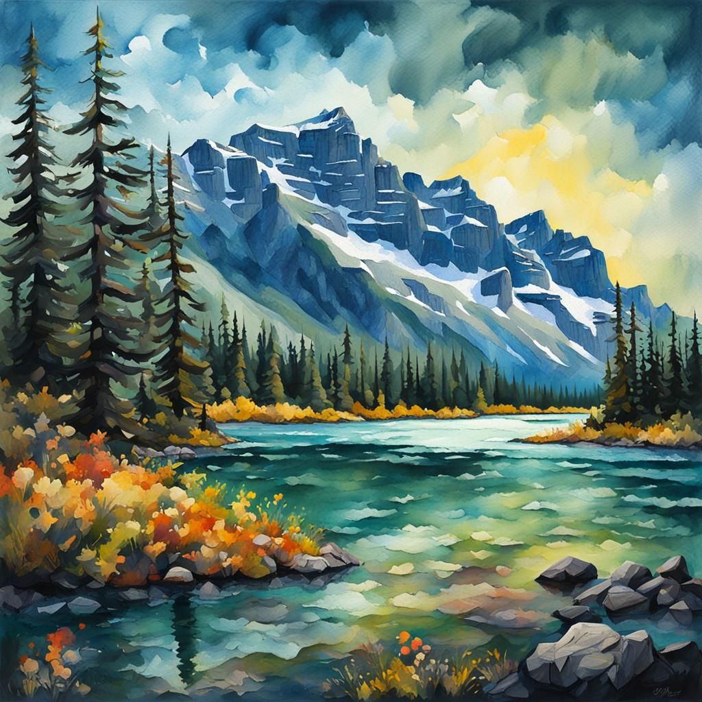 Mysterious megically beautiful banff national park