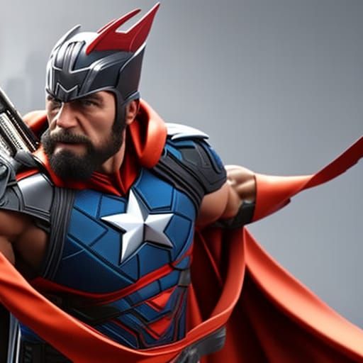 Epic Superhero Battle in Claymation Style