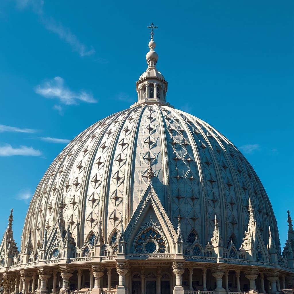 Spectacular Futuristic Dome Marvels with Organic Elegance