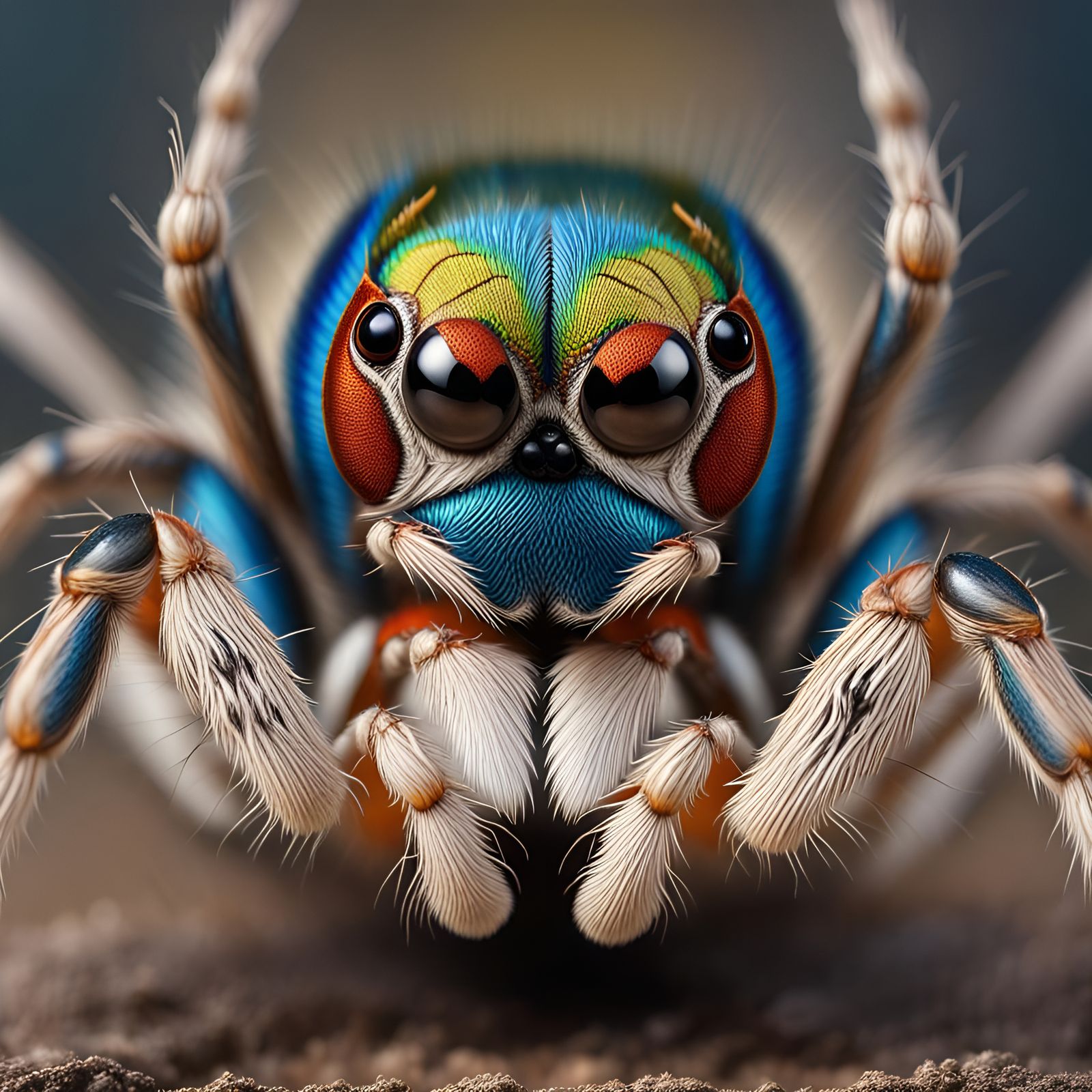 Peacock spider …