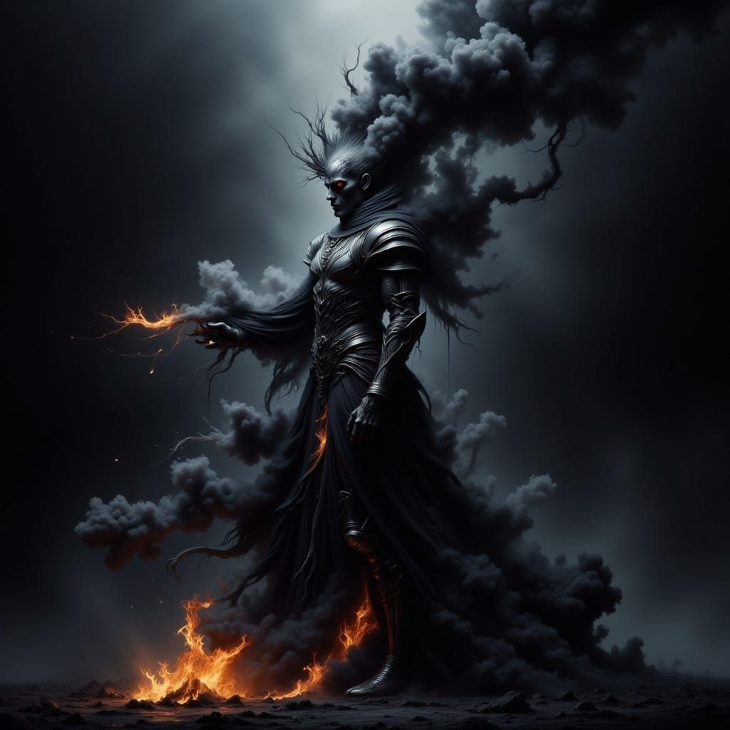 Dark Knight Emerges from Smoldering Shadows