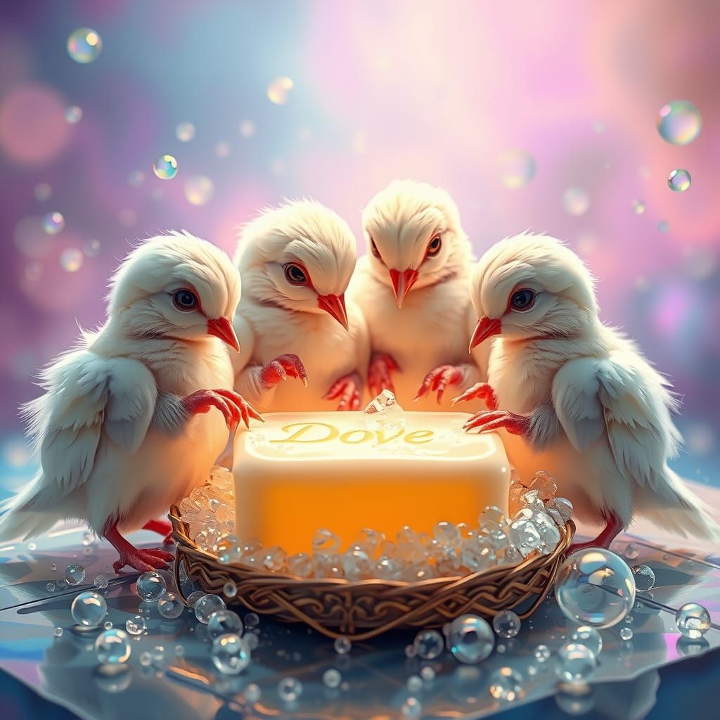 Baby doves make Dove soaps