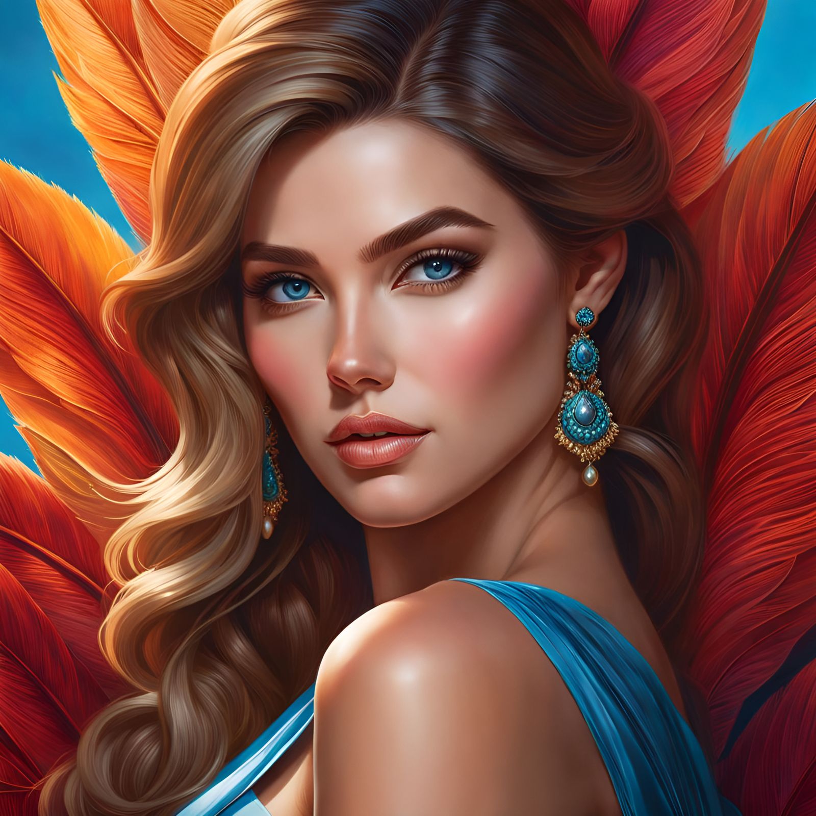 Detailed Portrait of a Gorgeous Woman in Digital Art