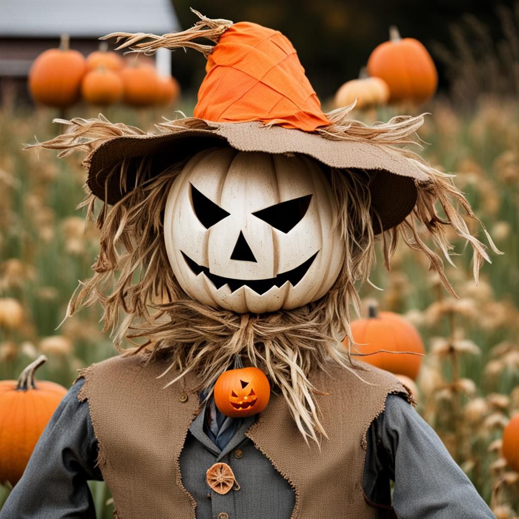 Scarecrow Jack-o'-lantern